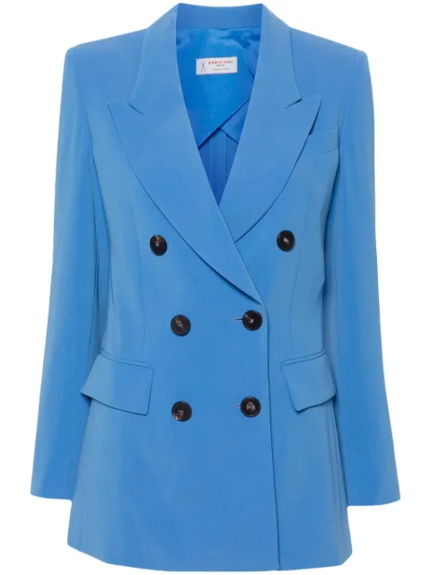 Alberto Biani double-breasted crepe blazer Blue II866AC0028