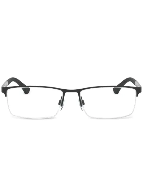 Emporio Armani rectangle-frame glasses Black EA10413094
