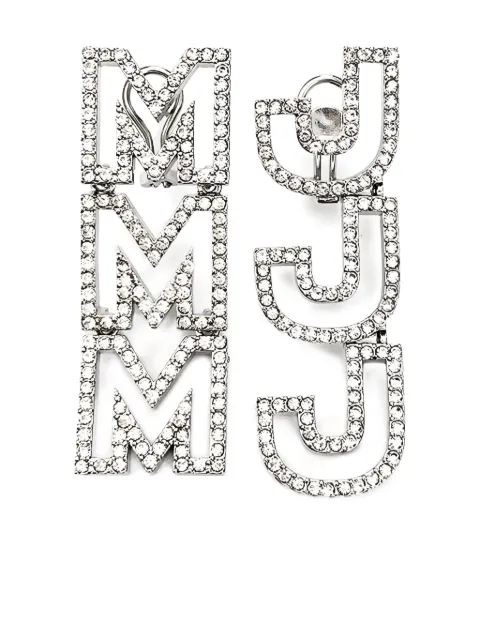 Marc Jacobs MJ crystal-embellished earrings Silver 2R3JER001J30059