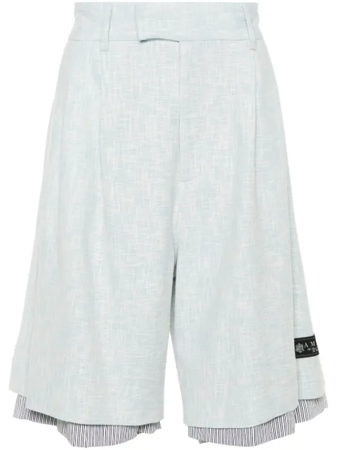 AMIRI layered bermuda shorts Blue AMSHCA1012