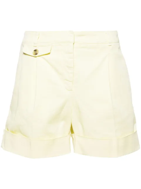 BOSS pleated twill shorts Yellow 50513629