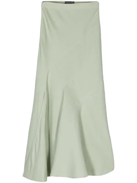 Lorena Antoniazzi godet linen-blend maxi skirt Green E2429GO08A3347608