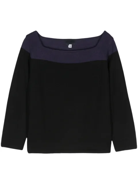 Versace Pre-Owned 2000s colour-block jumper Black VER250DO