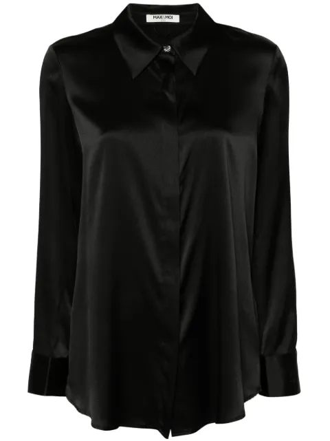 Max & Moi Levy satin shirt Black H23LEVY