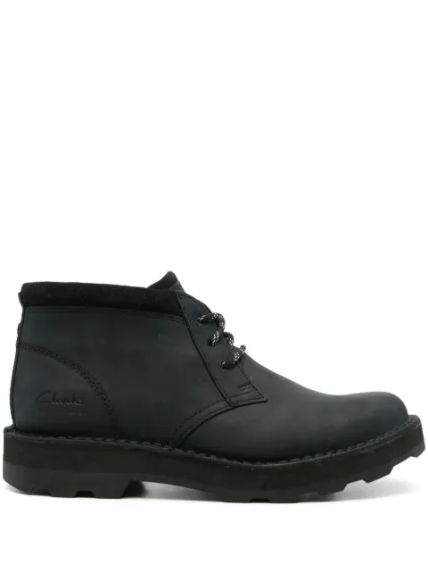 Clarks Corston DB WP leather boots Black 26169495