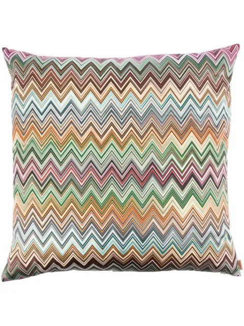 Missoni Home Jarris zigzag-pattern cushion (60cmx60cm) Brown 1J4CU00772