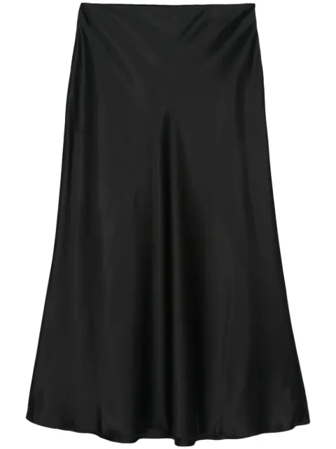 Nanushka satin midi skirt Black NW24CRSK02599