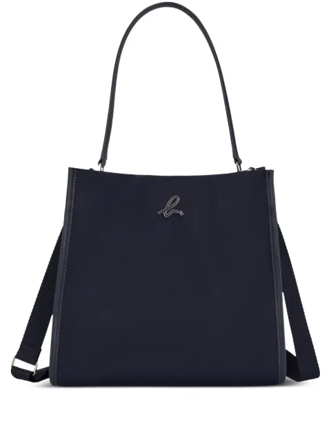 agnès b. b-logo leather tote bag Blue P280VN01