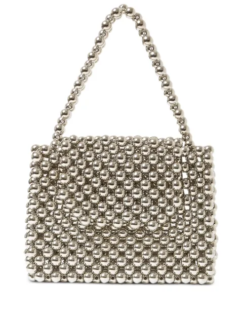 0711 Ani beaded tote bag Silver 0711SS2418