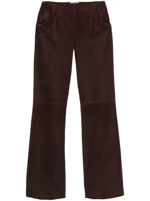 Valentino Garavani Pre-Owned 2000s suede trousers Brown VAL600DG
