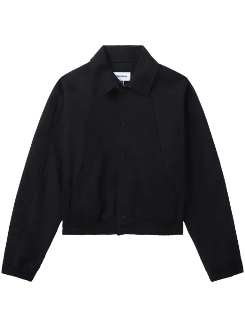 Ader Error panelled wool blend bomber jacket Black BN01SSJK0810BK