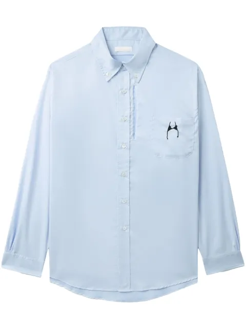 Random Identities graphic-print cotton shirt Blue RAN03B001
