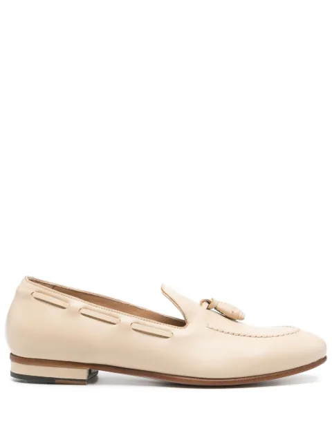 Francesco Russo tassel leather loafers Neutrals R2M002