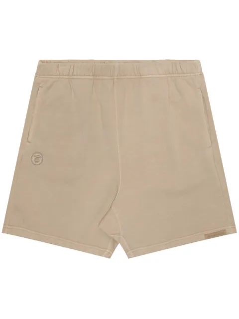 AAPE BY *A BATHING APE® logo-embroidered cotton shorts Neutrals ASPA675XXM