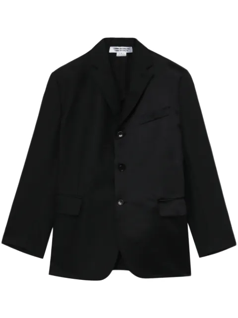 Comme Des Garçons Comme Des Garçons notched-lapels single-breasted blazer Black RMJ005051