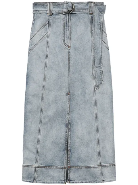 Aje two-tone midi denim skirt Blue 24SU4030
