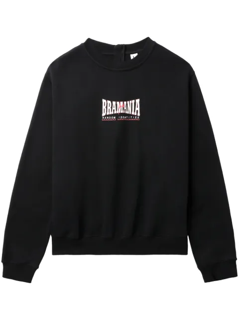 Random Identities zip-up cotton sweatshirt Black RAN03T020