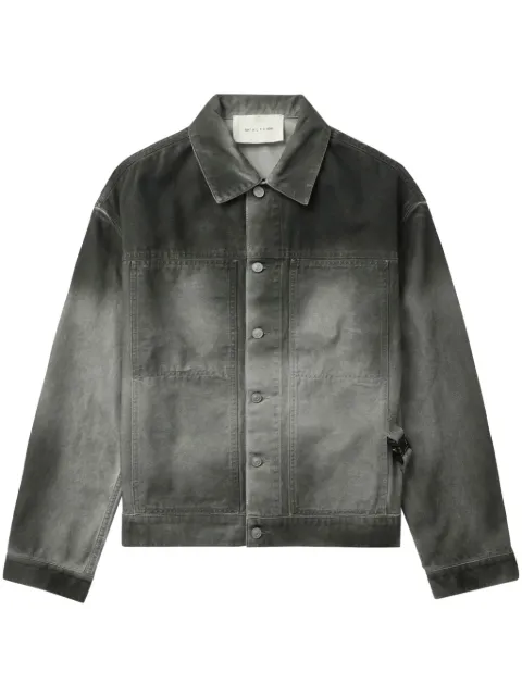 1017 ALYX 9SM overdyed canvas shirt jacket Green AAUOU0470FA02