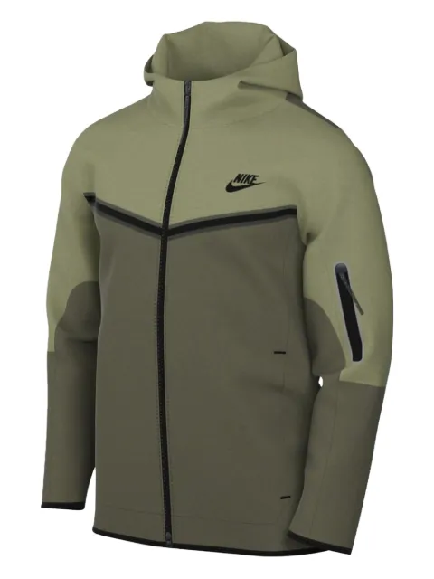Nike swoosh-logo detail hoodie Green CU4489