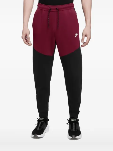 Nike Tech Fleece panelled track pants Red CU4495