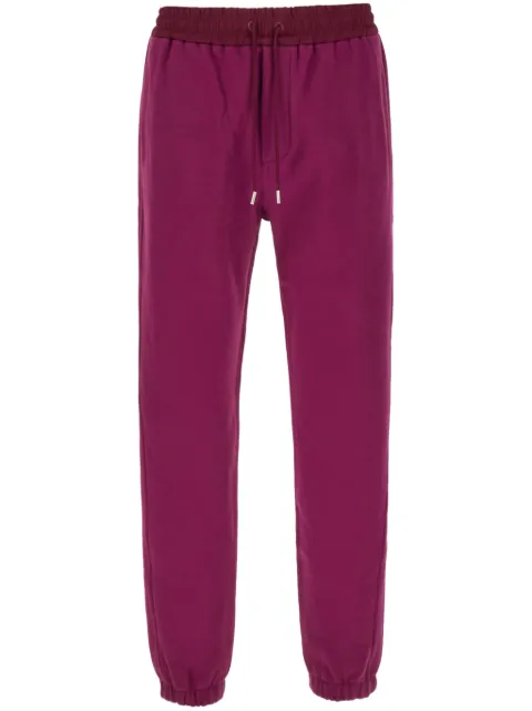 Saint Laurent embroidered-logo cotton track pants Purple 778059Y36SW