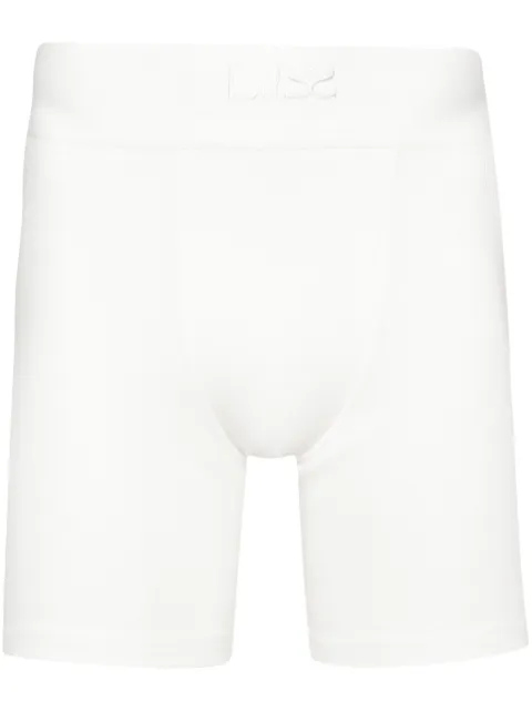 Ludovic de Saint Sernin logo-embroidered cyclist shorts White COST002MJE