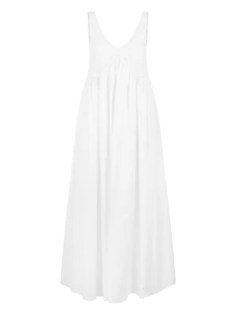 P.A.R.O.S.H. poplin maxi dress White D725389CANYOX24