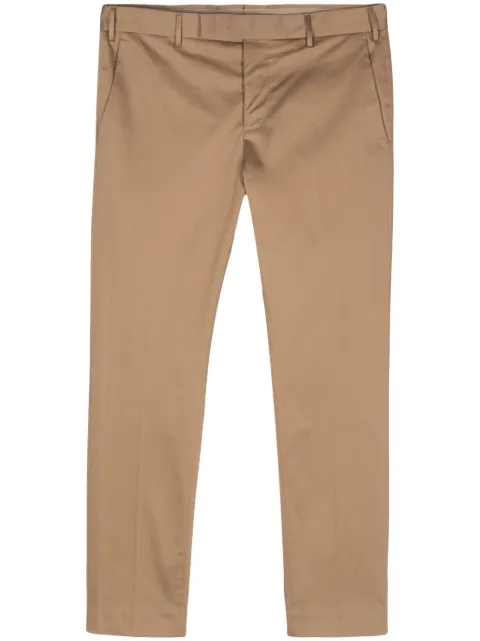 PT Torino feather-pendant tapered trousers Brown ASX0Z00FWDNU68
