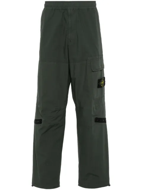 Stone Island Compass-motif cargo pants Green 801532611