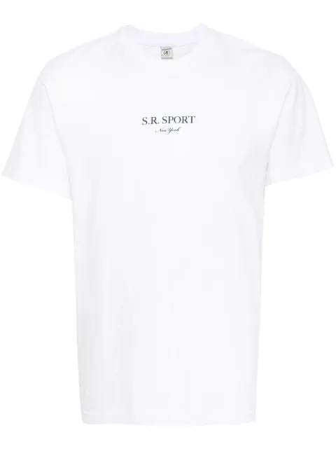 Sporty & Rich Wimbledon cotton T-Shirt White TSAW2327WH3