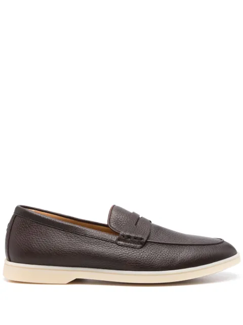 Henderson Baracco slip-on leather loafers Brown ELIAC0