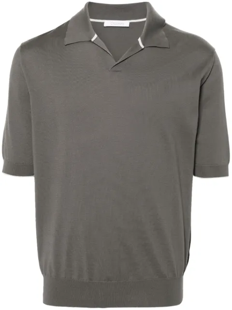 Cruciani fine-ribbed polo shirt Grey UC4155810E81P022