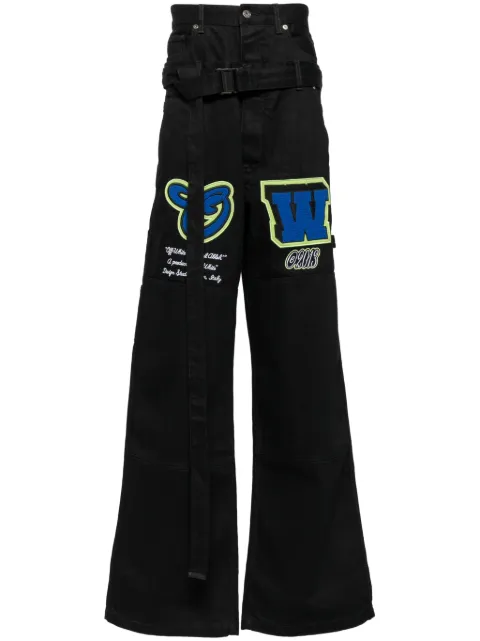 Off-White Vars Hamer wide-leg jeans Black OMYA169S23DEN0024869