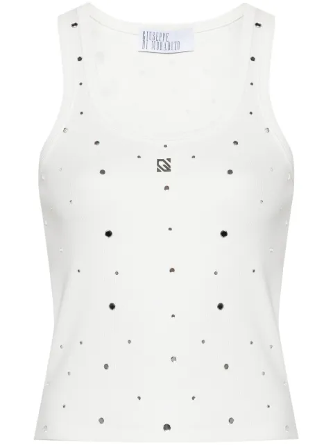 Giuseppe Di Morabito crystal-embellished tank top White 02SSTO25702296