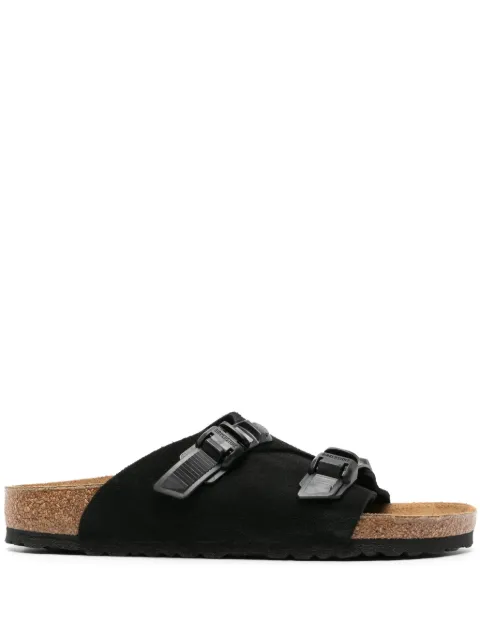 Birkenstock Zürich Tech suede slides Black 1026783