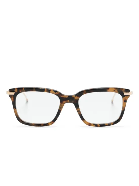 Thom Browne Eyewear tortoiseshell square-frame glasses Brown UEO701A