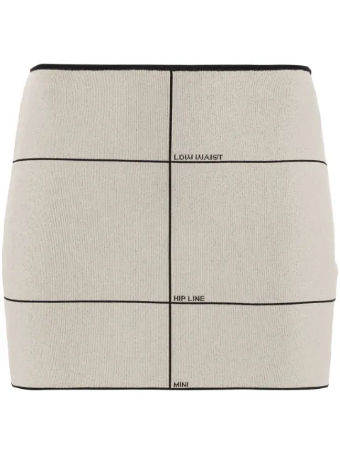 VETEMENTS motif-print mini skirt Neutrals WE64KN350O