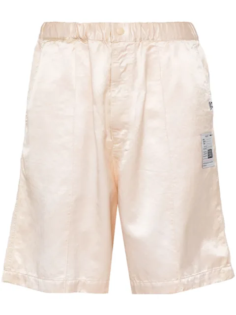 Maison MIHARA YASUHIRO satin bermuda shorts Neutrals J12PT041