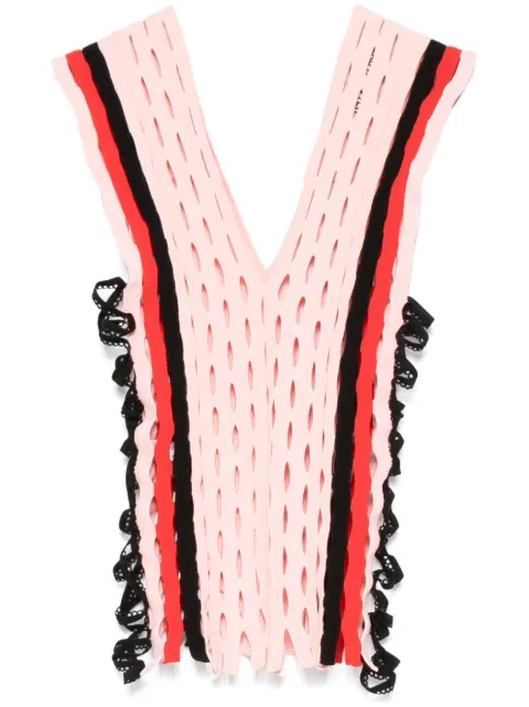 Sinead O'Dwyer Squiggle knitted top Pink SQUIGGLESPORTYTOP