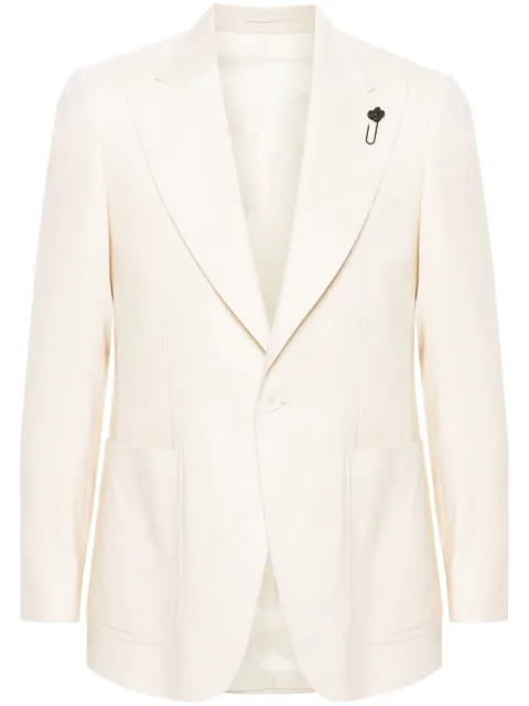 Lardini single-breasted blazer Neutrals EQ6901ETEQAT62594