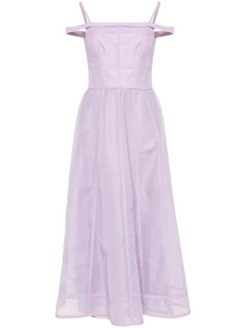 Gemy Maalouf princess-cut midi dress Purple EDSS231829MD