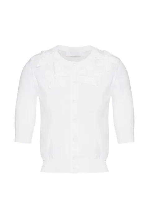 Valentino Garavani embroidered cotton cardigan White BKA07Q8LQ