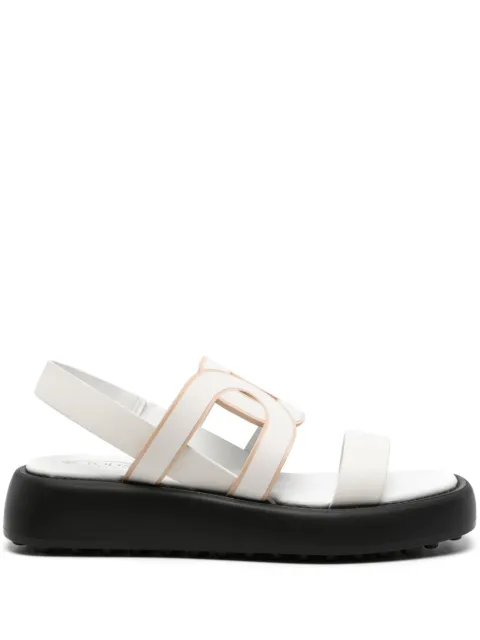 Tod's cut-out leather sandals White XXW11K0IF10MID