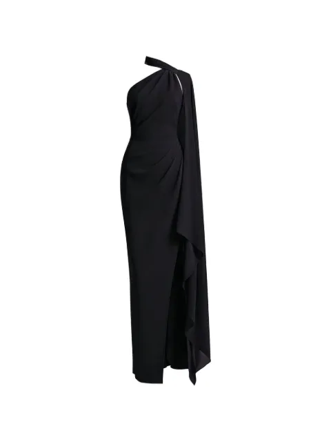 Gemy Maalouf one-shoulder draped gown Black EDR231812LDA