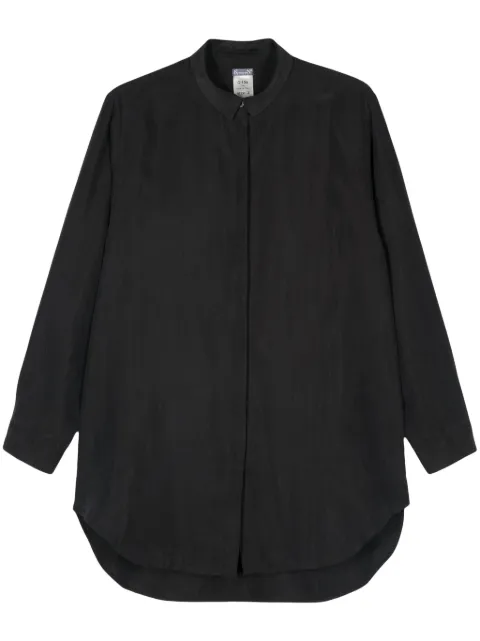 Kristensen Du Nord long-sleeve silk shirt Black G156