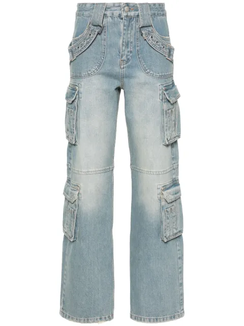 MISBHV Harness low-rise cargo jeans Blue 240W303
