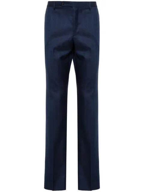 Rota herringbone wool trousers Blue 2902C00024