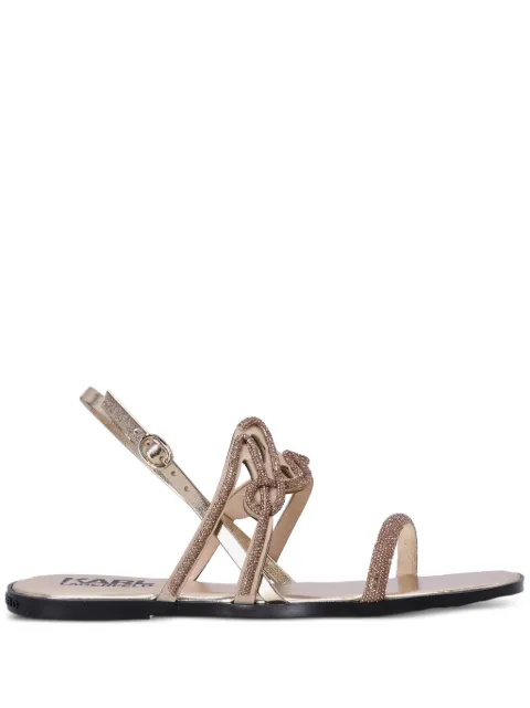 Karl Lagerfeld Olympia crystal-embellished sandals Gold KL87425