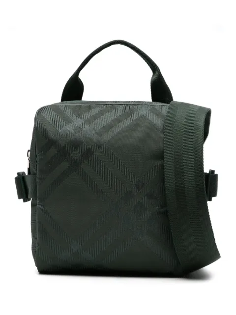 Burberry Vintage Check-jacquard shoulder bag Green 8083436