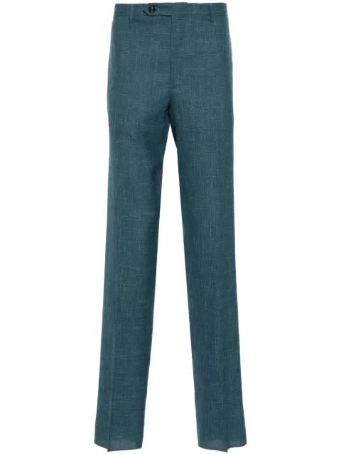 Rota slub-texture trousers Blue 2902C00052